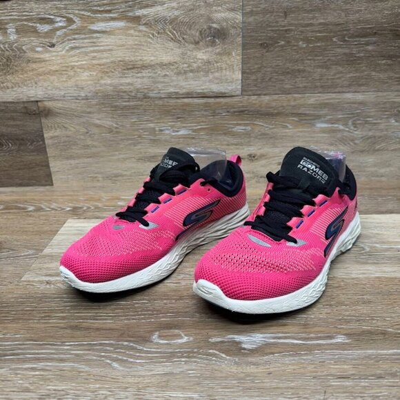 Skechers GoMeb Razor Pink/Black Athletic Shoe Women's Size 8.5 - Picture 1 of 6